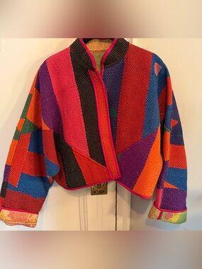 Namai Reversible Colorful Patchwork Women's Jacket